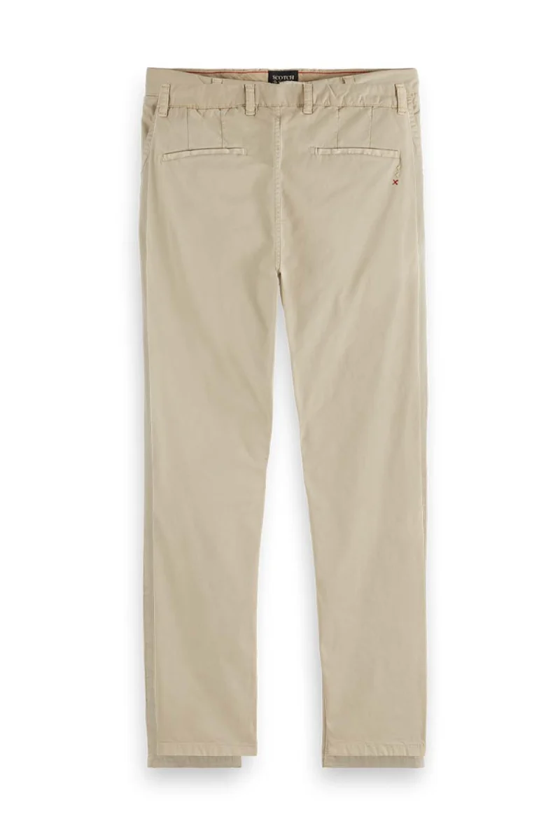 Панталон Mott Super Slim Fit Garment-Dyed Chino 175733 SC0795 pebble — снимка 2