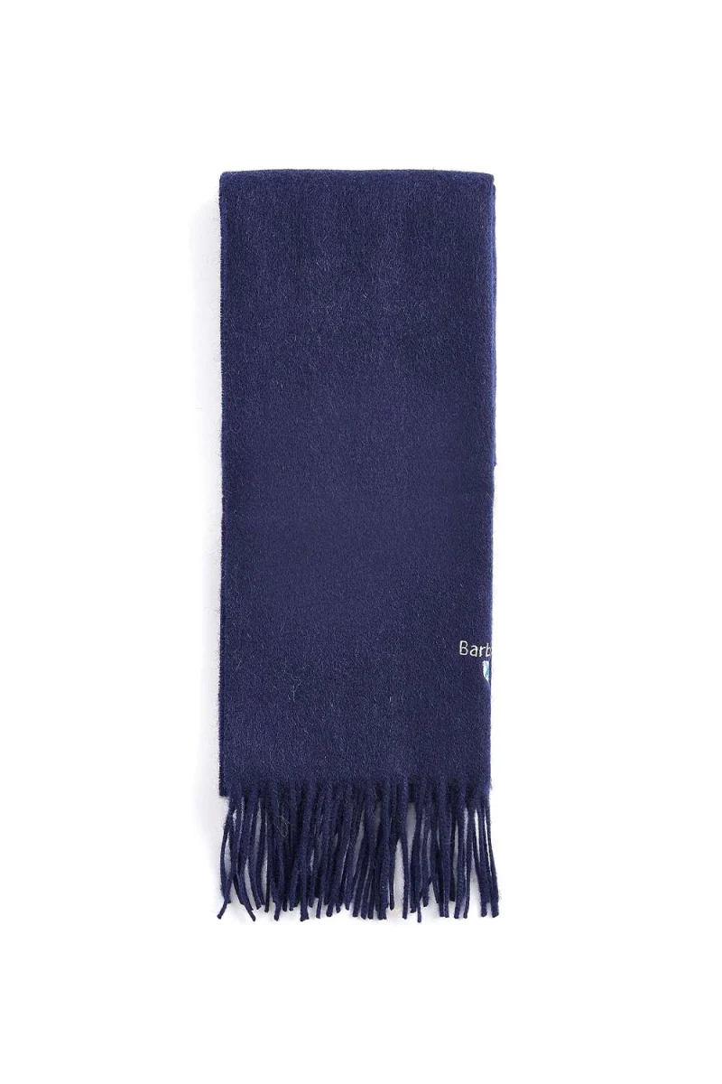 Шал Plain Lambswool USC0008 ny11 navy/lucy — снимка 2