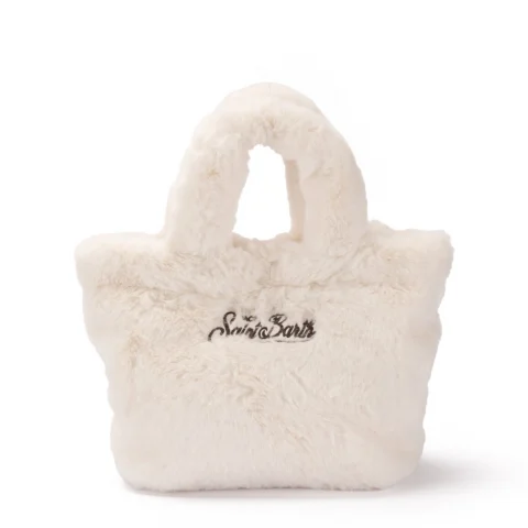 Дамска бяла чанта Mini Vanity SAINT BARTH — снимка 6