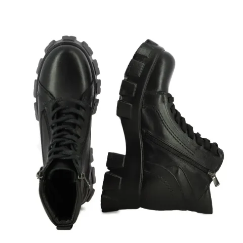 Дамски Равни Боти CARLO FABIANI – 20EF126-08 BLACK — снимка 5
