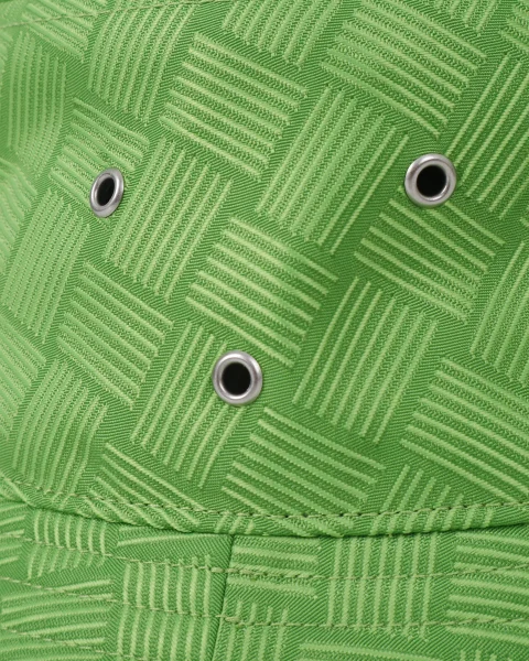 Intreccio Bucket Hat in Acid Green — снимка 2