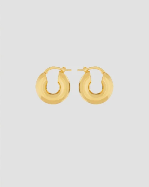 Handcrafted Brass Hoop Earrings