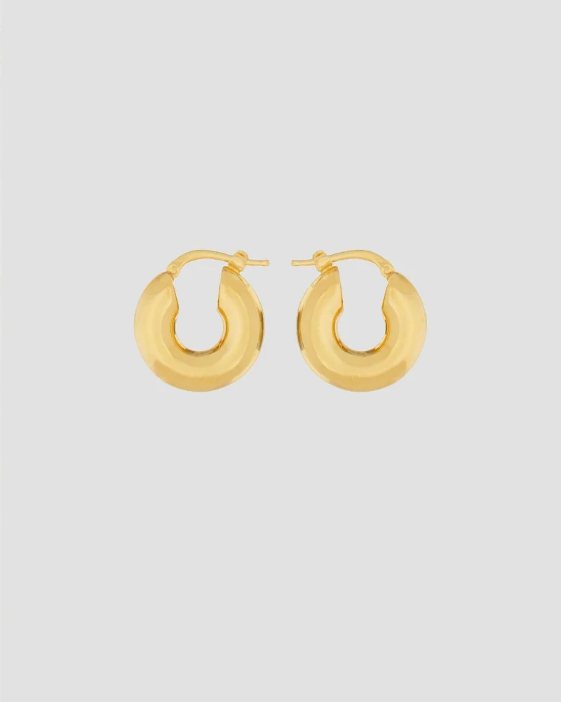 Handcrafted Brass Hoop Earrings