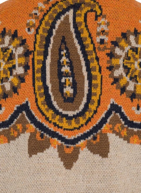 Рокля от вълна с контрастни детайли Etro Kids — снимка 3