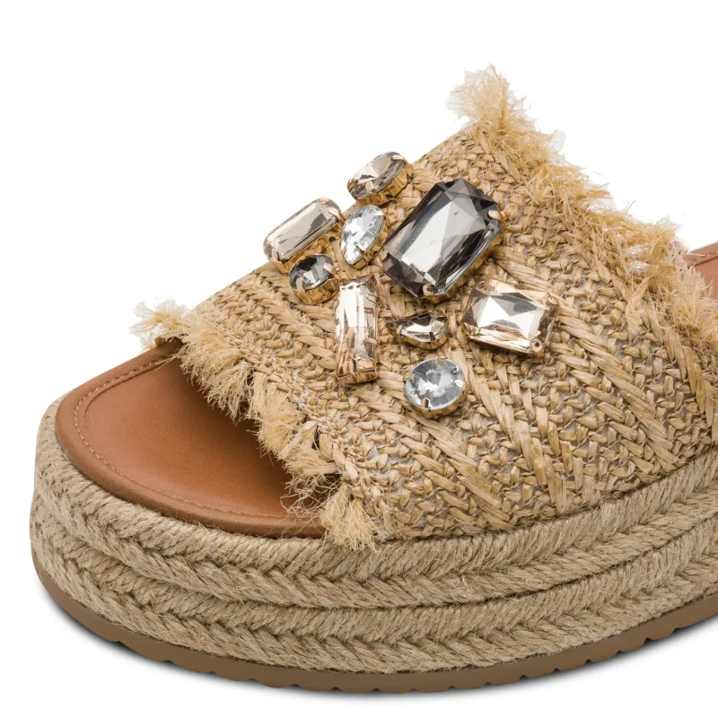 Дамски Чехли На Платформа TAMARIS – 1-27214-46-400 BEIGE — снимка 4