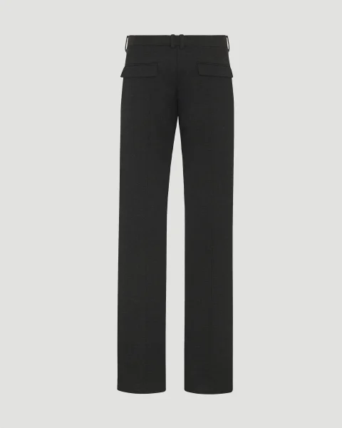 Selvie Pant in Dark Brown Melange — снимка 2