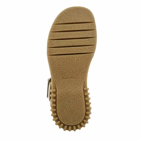 Дамски Сандали На Платформа CLARKS – 26181202 EVAMAR WISH ECRU SUEDE — снимка 5