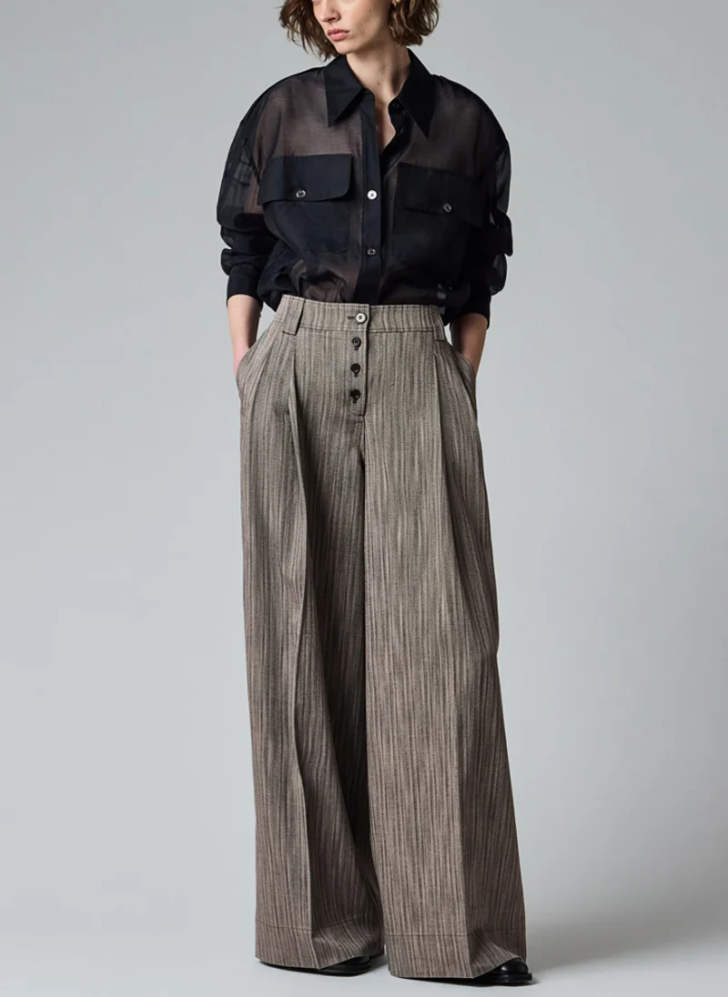 Риза от копринена органза Paul Smith