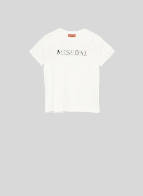 Тишърт с лого Missoni Kids