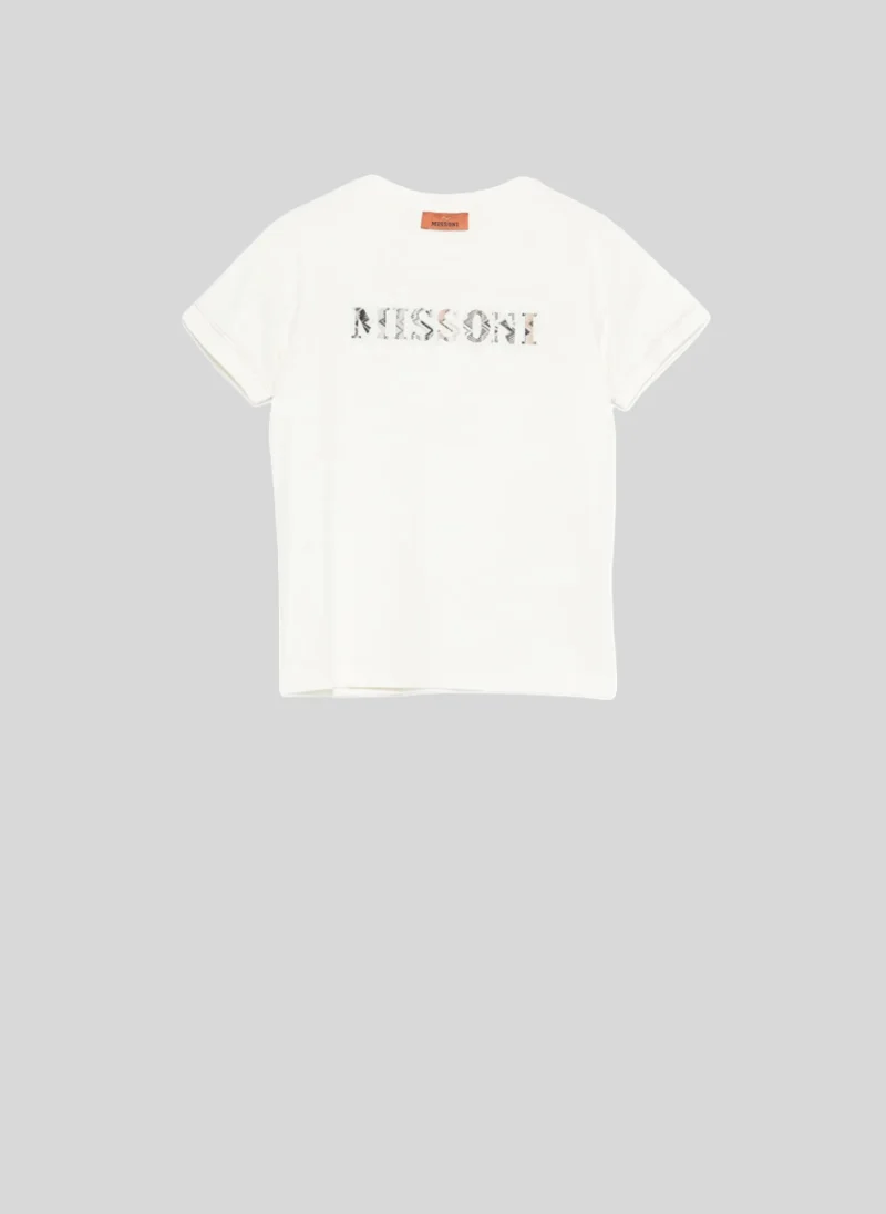 Тишърт с лого Missoni Kids