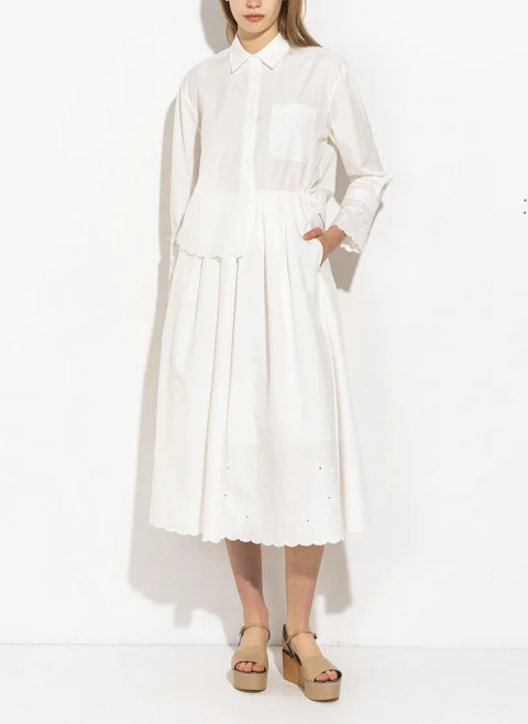Дълга пола с бродирани детайли Weekend Max Mara Wkdpio