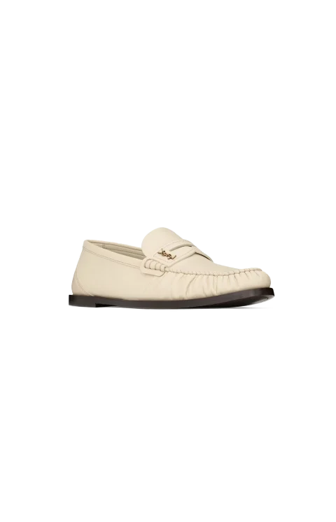 Laurent Loafers in Smooth Leather in White