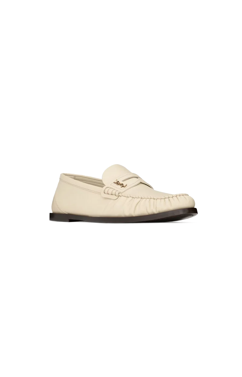 Laurent Loafers in Smooth Leather in White