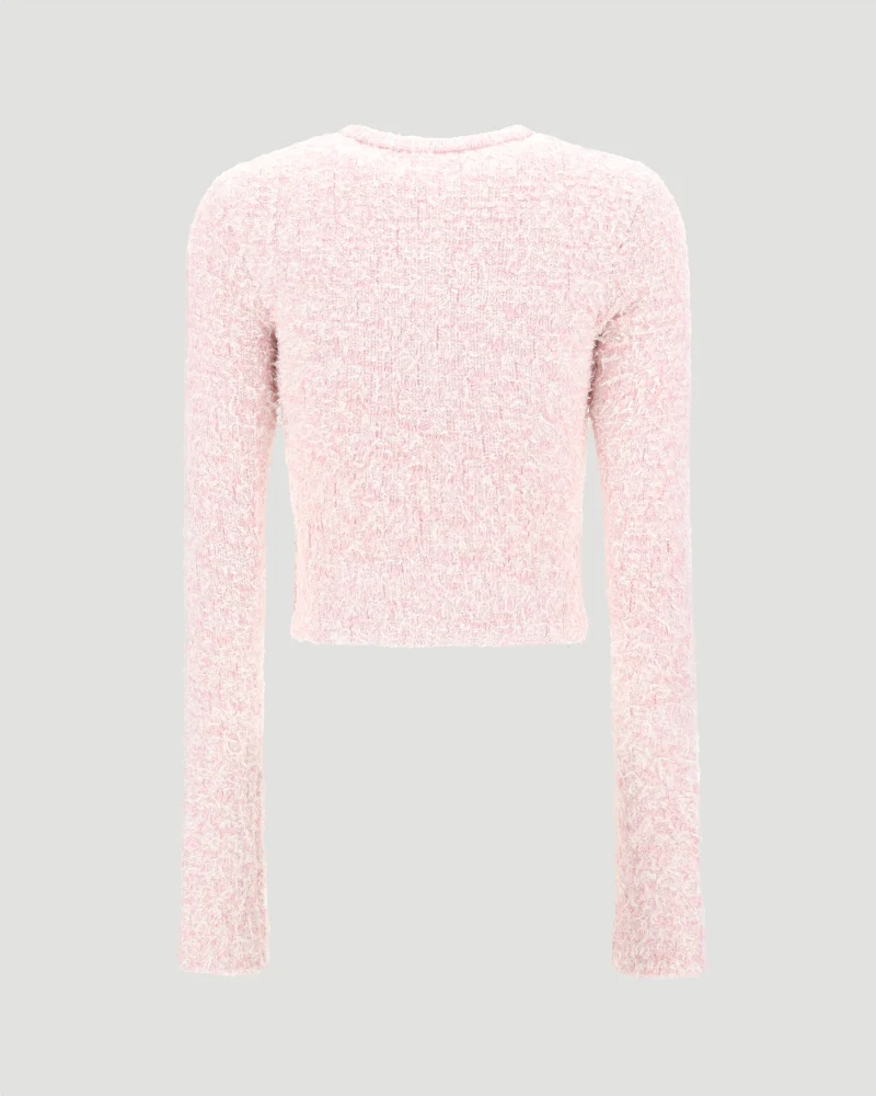 Tweed Cardigan in Pink — снимка 4