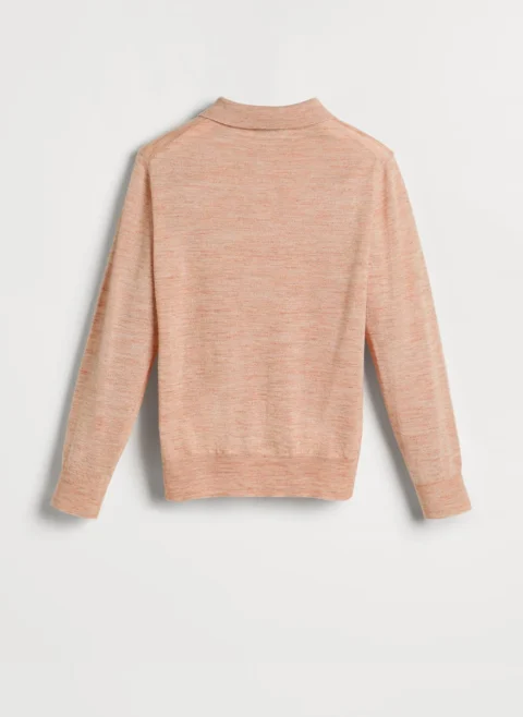 Полошърт от фино плетиво Brunello Cucinelli Kids 12 — снимка 2