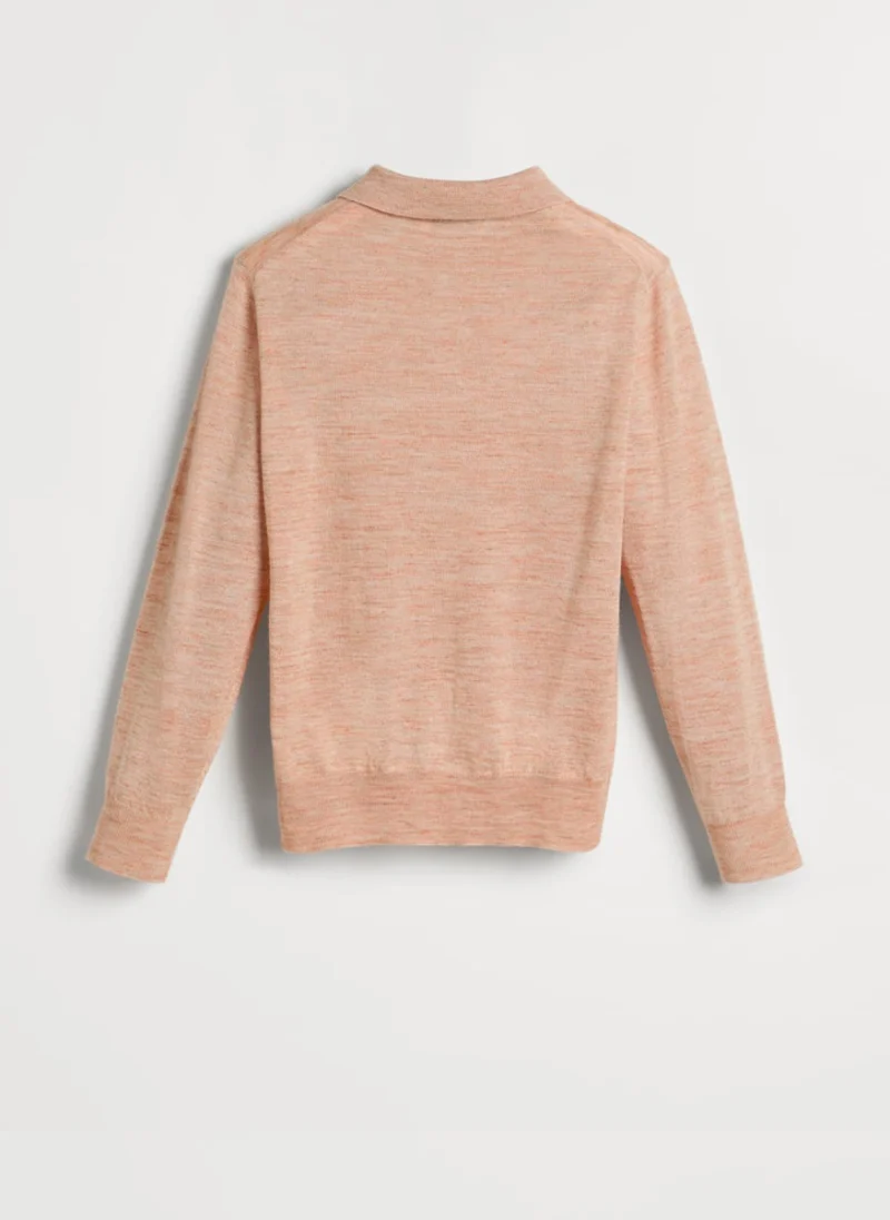 Полошърт от фино плетиво Brunello Cucinelli Kids 12 — снимка 2