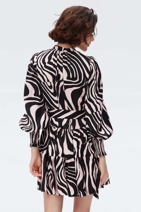 Dress Dvf Kali Dress DVFDL4Q021ZBGMP B7014 pink — снимка 2