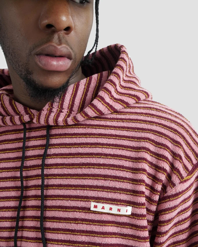 Layered Striped Hoodie — снимка 5