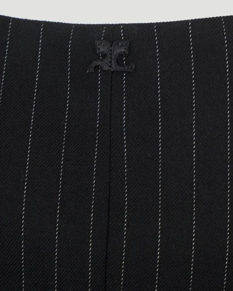 Pinstripe-Pattern Cropped Jacket — снимка 4