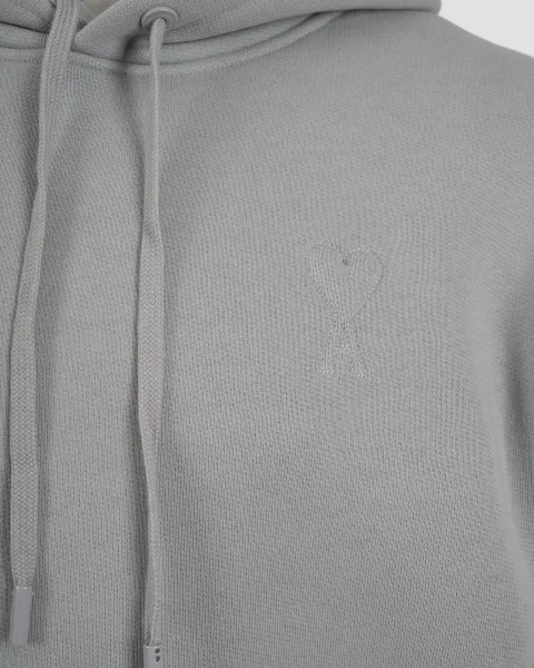 Cotton Hoodie in Grey — снимка 3