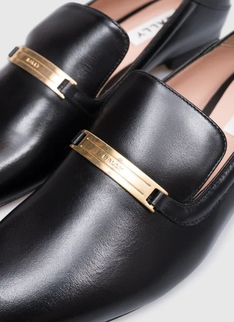 Кожени мокасини 'Deco' Bally — снимка 4