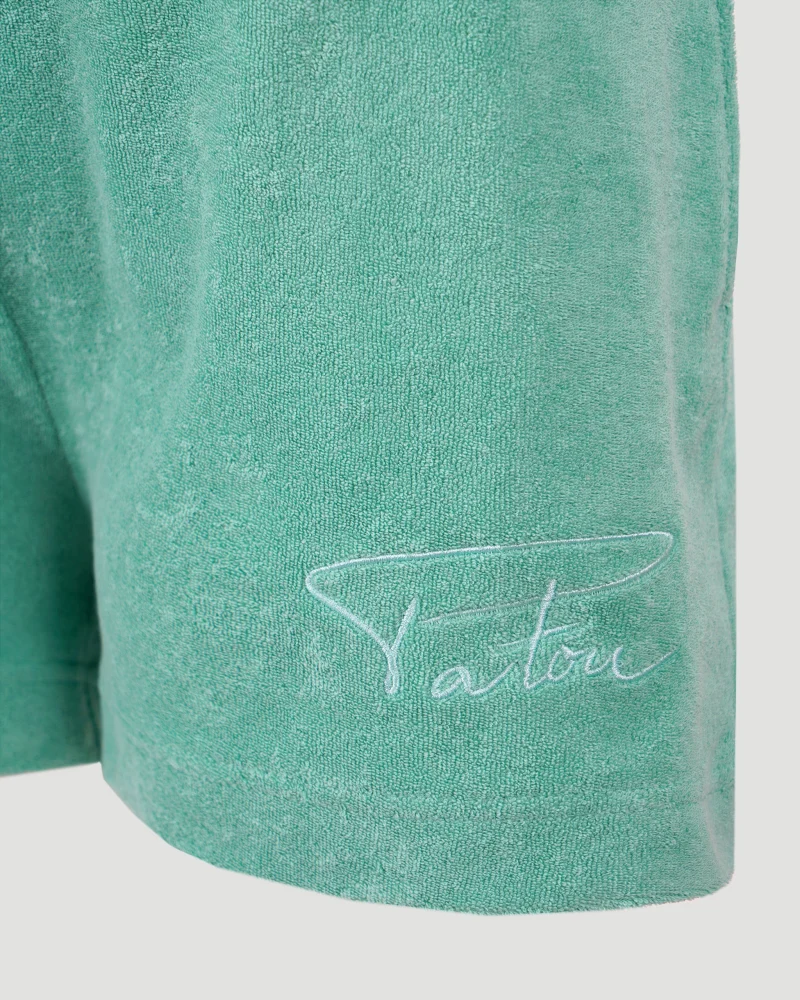 Cotton Shorts in Mint Green — снимка 3