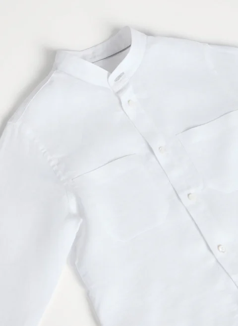 Ленена риза Brunello Cucinelli Kids 4-6 — снимка 3