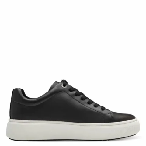 Дамски Сникърс TAMARIS – 1-23736-42-003 BLACK LEATHER — снимка 2