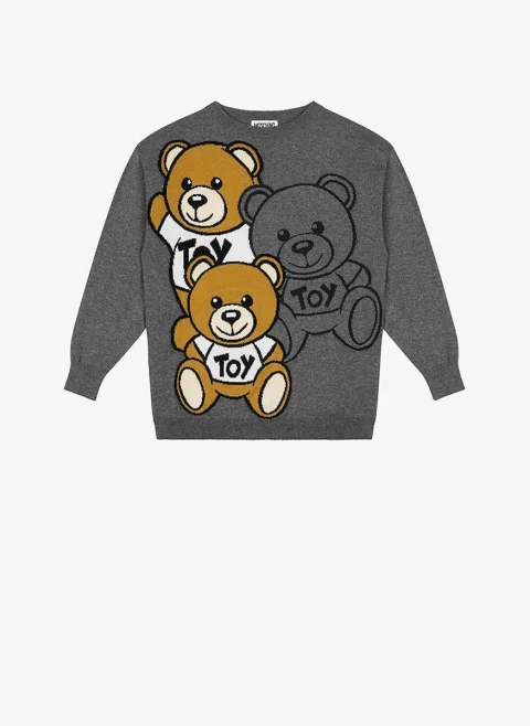Пуловер с принт Moschino Kids