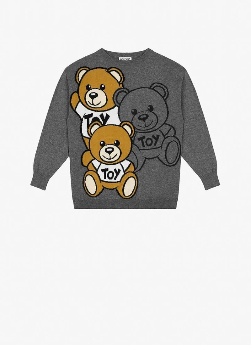 Пуловер с принт Moschino Kids