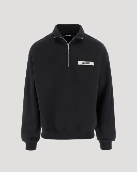 Gros Grain Sweatshirt in Black