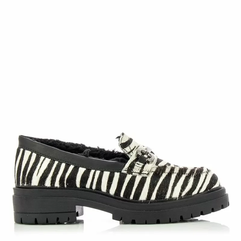 Дамски Лоуфър BOTTERO – 342204 ZEBRA/PRETO