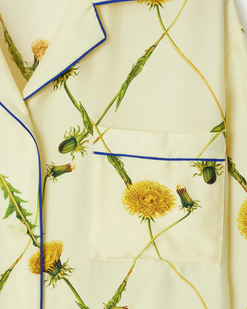 Dandelion Silk Pyjama Shirt — снимка 3