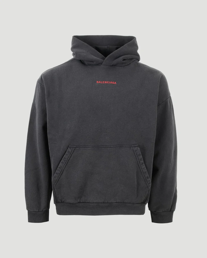 Medium Fit Hoodie in Faded Black