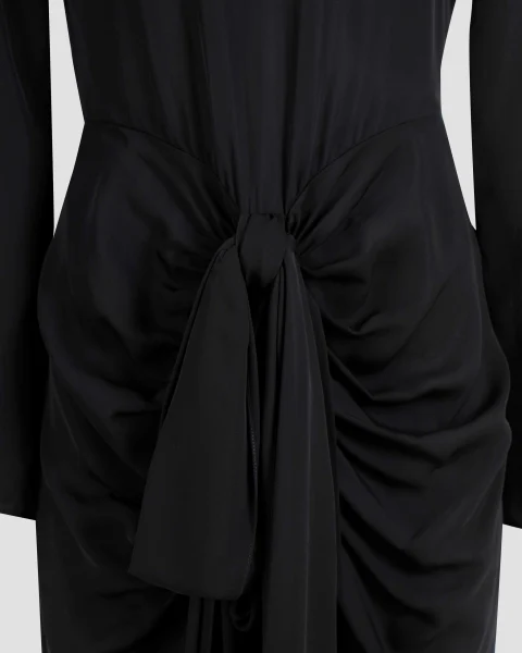 Gathered Midi Dress — снимка 5