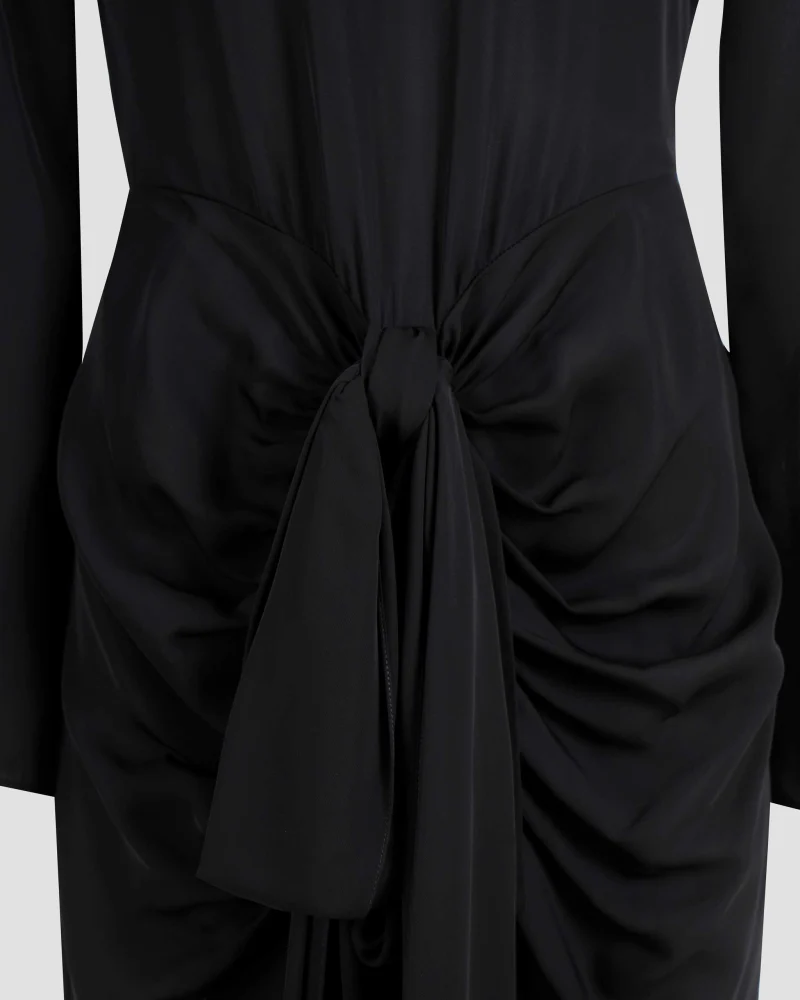 Gathered Midi Dress — снимка 5