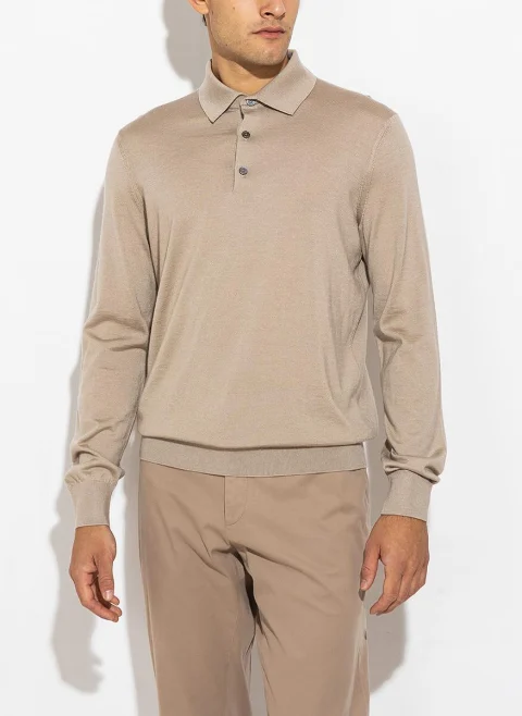 Полошърт от кашмир и коприна Zegna — снимка 10