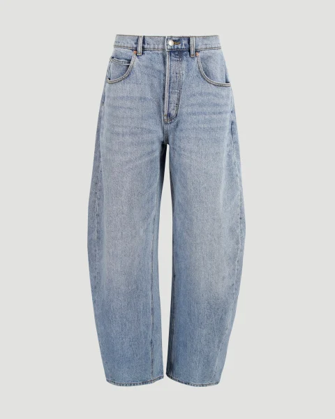 Light Indigo Rounded Jeans