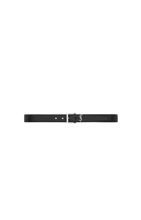 Cassandre Vadim Belt in Black Smooth Leather