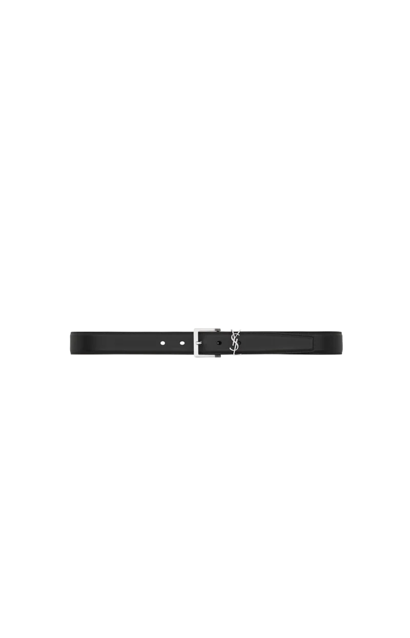 Cassandre Vadim Belt in Black Smooth Leather