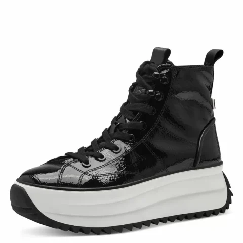 Дамски Сникърс TAMARIS – 1-25291-43-018 BLACK PATENT — снимка 3