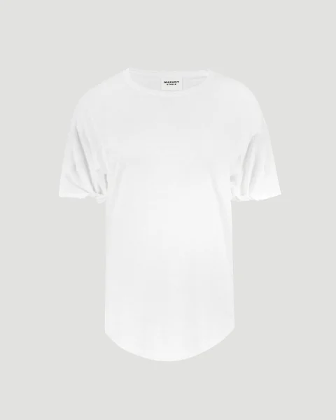 Linen T-Shirt in White