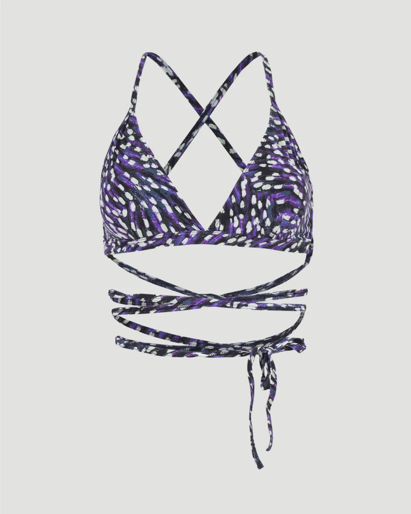 Solange Blue Bikini Top