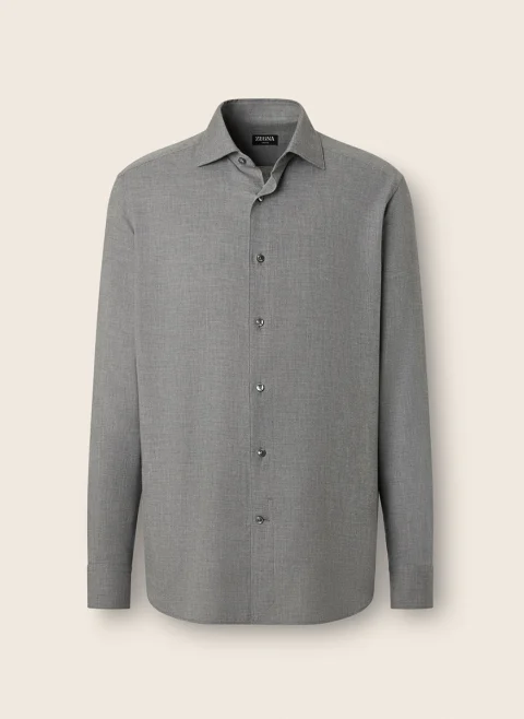 Риза с кашмир Zegna — снимка 4
