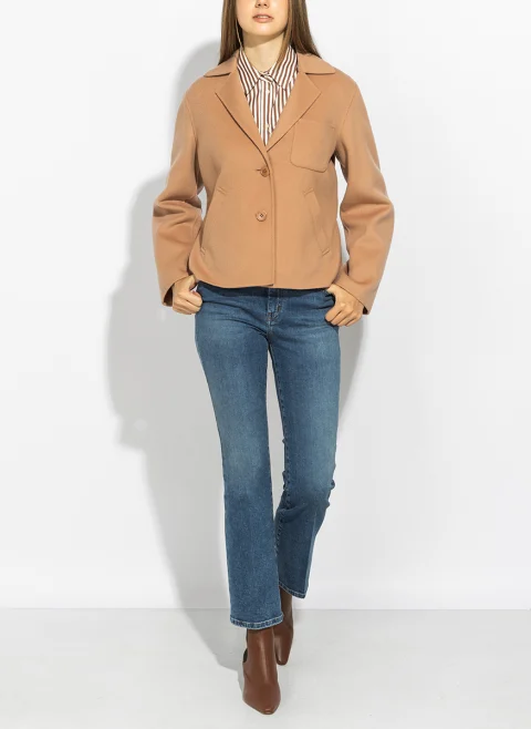 Късо палто от фина вълна Weekend Max Mara Wkdpelota — снимка 2