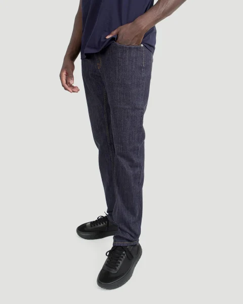 Straight Leg Jeans in Dark Blue — снимка 2