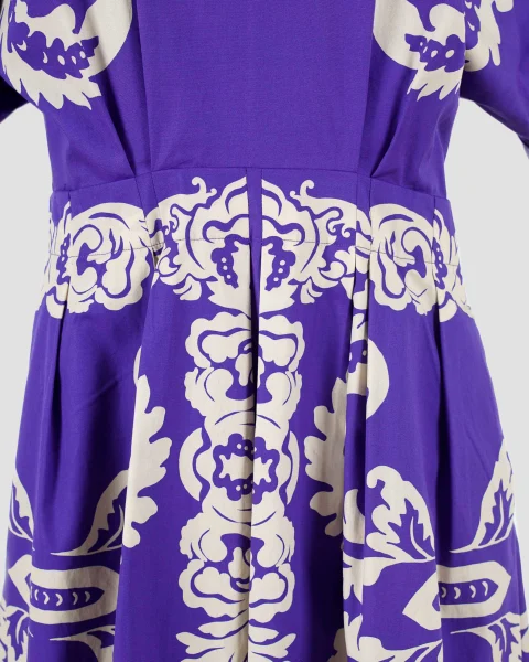 Printed Cotton Midi Dress — снимка 2