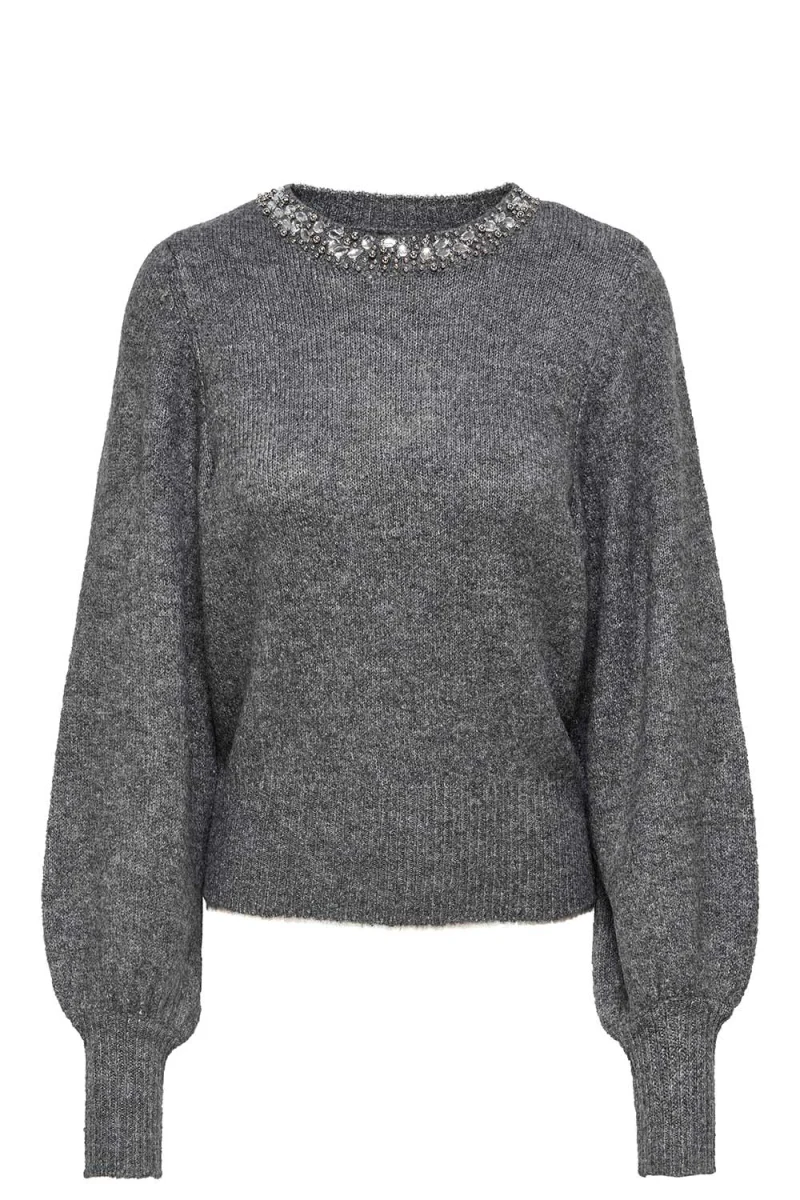 Плетено Onlelsa L/S Knt 15210667 BS000087 medium grey melange