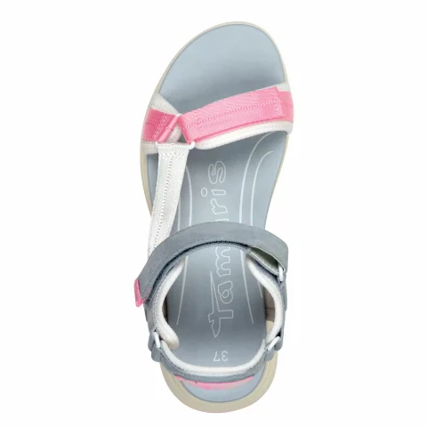 Дамски Спортни Сандали TAMARIS – 1-28713-44-895 LT. BLUE COMB — снимка 5