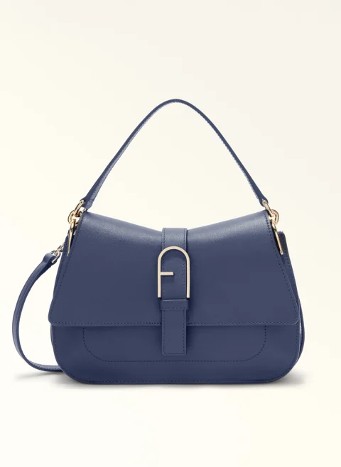 Чанта Furla Flow Medium Nuvola Blu Reale